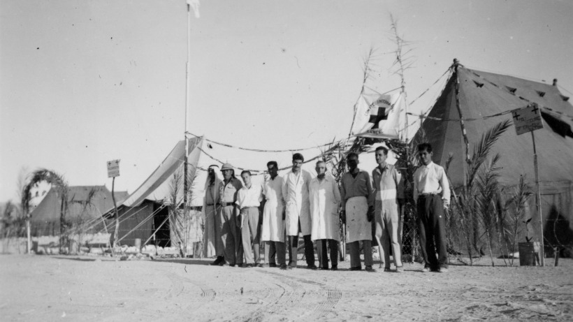 The medical staff at 'Ain al-Sultan refugee